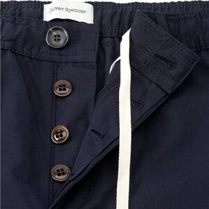 Oliver Spencer Drawstring Trousers Navy